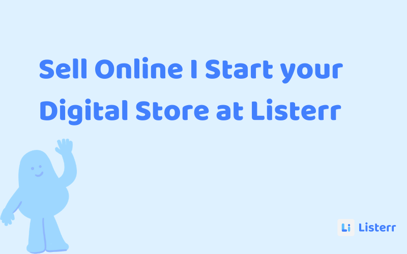 Start selling online on Listerr.