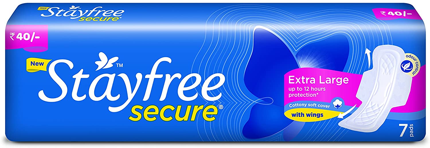 Stayfree® Secure Dry Regular - Dry Cover Sanitary Napkin