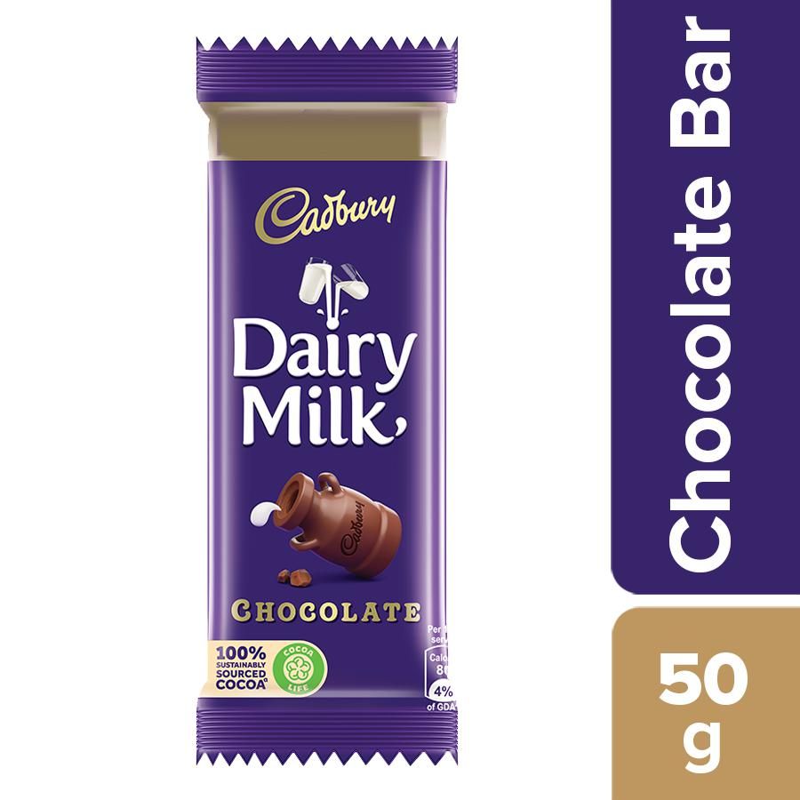 Cadbury Dairy Milk Chocolate (50g) | Listerr - An Indian Marketplace