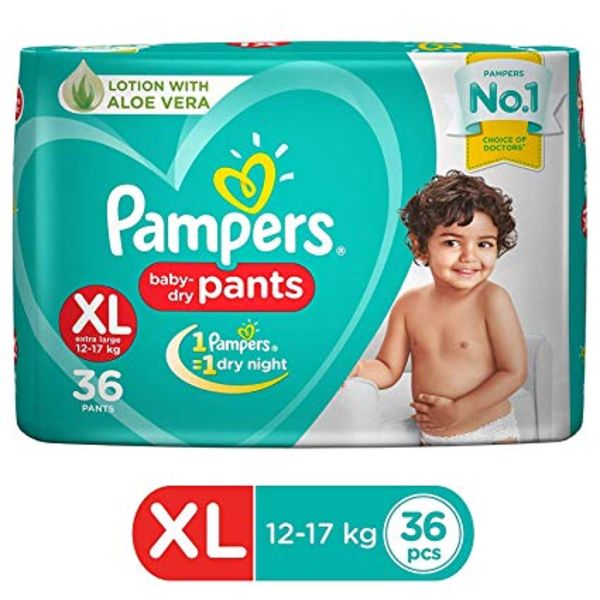 Pampers Extra Large Dry Pant Diaper for Babies  XL 56 56 counts  XL   Buy 56 Pampers Pant Diapers for babies weighing  17 Kg  Flipkartcom