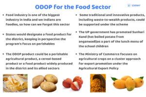 ODOP for the Food Sector
