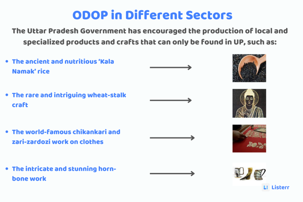 ODOP in Different Sectors