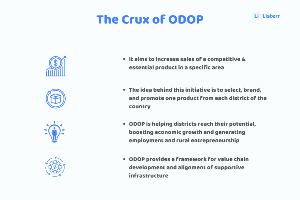 What is the crux of ODOP?
