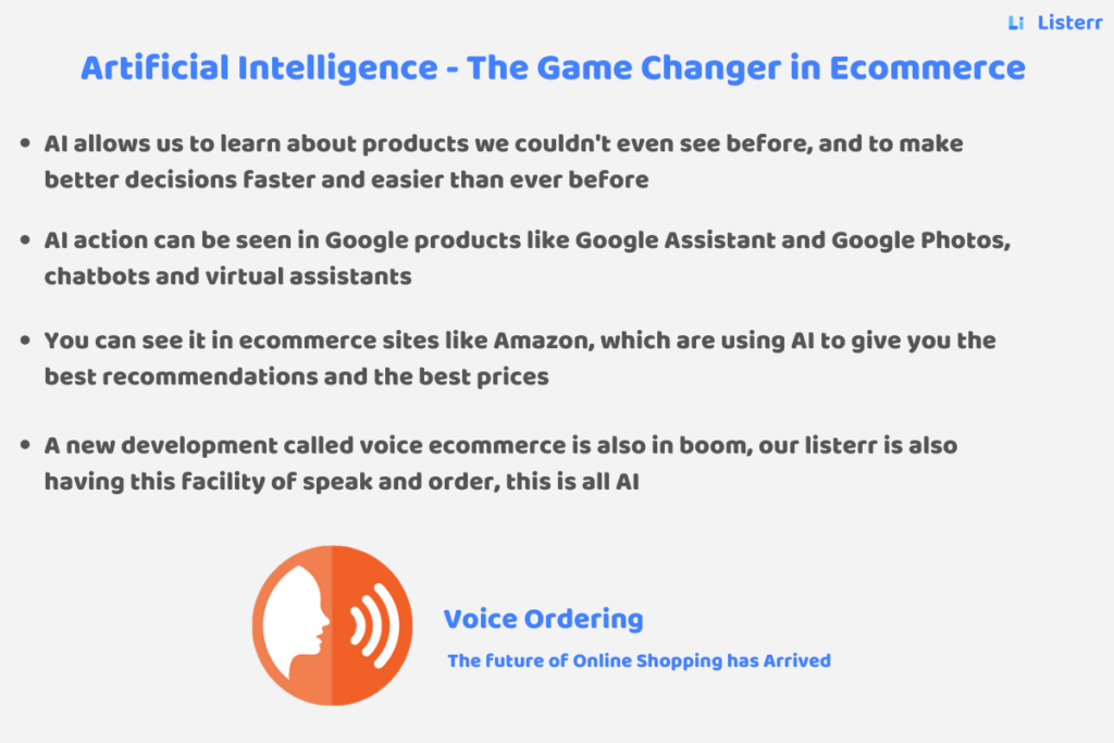Artificial Intelligence The Game Changer in Ecommerce